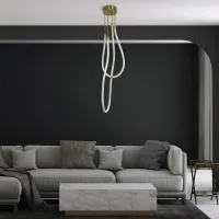 kelvo® GLOW KLV-101-0153 Φωτιστικό Οροφής LED 42W 4200lm 360° AC 220-240V IP20 Ρυθμιζόμενο Λευκό CCT με Χειριστήριο από 2700K έως 6000K Dimmable - Lumileds SMD Chip - Χρυσό Πλατίνα - Μ50 x Π50 x Υ70cm - 3 Χρόνια Εγγύηση