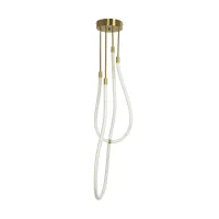 kelvo® GLOW KLV-101-0153 Φωτιστικό Οροφής LED 42W 4200lm 360° AC 220-240V IP20 Ρυθμιζόμενο Λευκό CCT με Χειριστήριο από 2700K έως 6000K Dimmable - Lumileds SMD Chip - Χρυσό Πλατίνα - Μ50 x Π50 x Υ70cm - 3 Χρόνια Εγγύηση