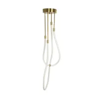 kelvo® GLOW KLV-101-0153 Φωτιστικό Οροφής LED 42W 4200lm 360° AC 220-240V IP20 Ρυθμιζόμενο Λευκό CCT με Χειριστήριο από 2700K έως 6000K Dimmable - Lumileds SMD Chip - Χρυσό Πλατίνα - Μ50 x Π50 x Υ70cm - 3 Χρόνια Εγγύηση