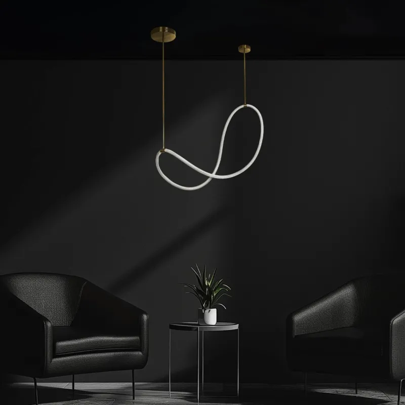 kelvo® GLOW KLV-101-0156 Κρεμαστό Φωτιστικό Οροφής LED 34W 3400lm 360° AC 220-240V IP20 Ρυθμιζόμενο Λευκό CCT με Χειριστήριο από 2700K έως 6000K Dimmable - Lumileds SMD Chip - Χρυσό Πλατίνα - Μ20 x Π35 x Υ120cm - 3 Χρόνια Εγγύηση