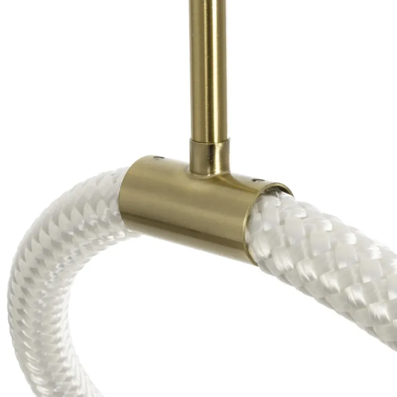 kelvo® GLOW KLV-101-0156 Κρεμαστό Φωτιστικό Οροφής LED 34W 3400lm 360° AC 220-240V IP20 Ρυθμιζόμενο Λευκό CCT με Χειριστήριο από 2700K έως 6000K Dimmable - Lumileds SMD Chip - Χρυσό Πλατίνα - Μ20 x Π35 x Υ120cm - 3 Χρόνια Εγγύηση