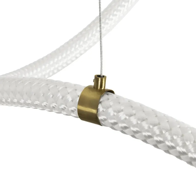 kelvo® GLOW KLV-101-0157 Κρεμαστό Φωτιστικό Οροφής LED 65W 6500lm 360° AC 220-240V IP20 Ρυθμιζόμενο Λευκό CCT με Χειριστήριο από 2700K έως 6000K Dimmable - Lumileds SMD Chip - Σατινέ Χρυσό Βούρτσας - Μ150 x Π70 x Υ90cm - 3 Χρόνια Εγγύηση