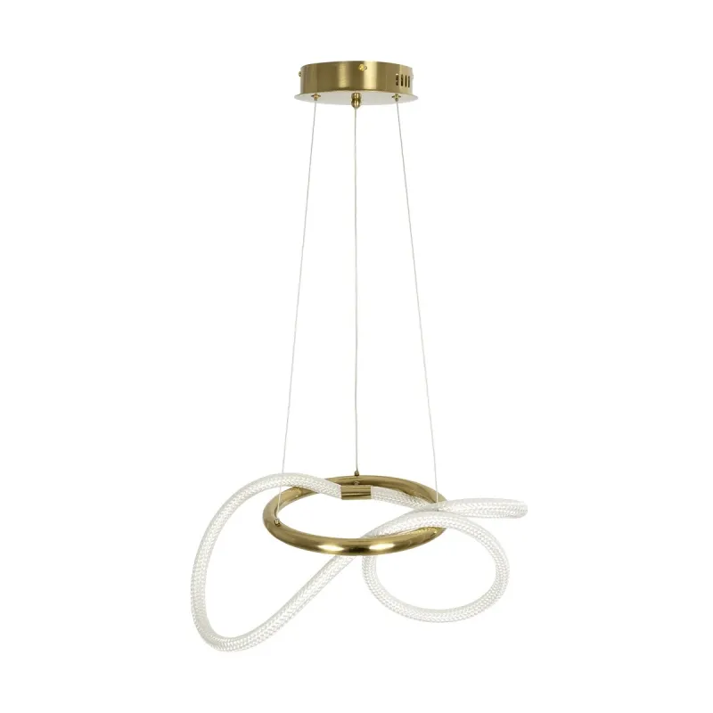 kelvo® GLOW KLV-101-0161 Κρεμαστό Φωτιστικό Οροφής LED 30W 3000lm 360° AC 220-240V IP20 Ρυθμιζόμενο Λευκό CCT με Χειριστήριο από 2700K έως 6000K Dimmable - Lumileds SMD Chip - Χρυσό Πλατίνα - Μ40 x Π40 x Υ30cm - 3 Χρόνια Εγγύηση