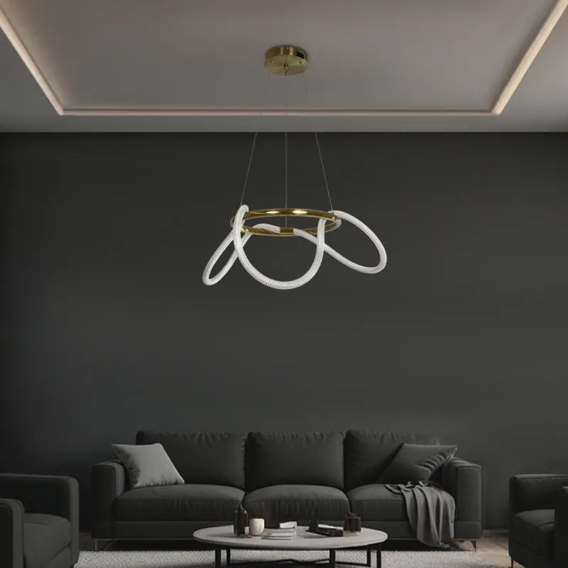 kelvo® GLOW KLV-101-0162 Κρεμαστό Φωτιστικό Οροφής LED 36W 3600lm 360° AC 220-240V IP20 Ρυθμιζόμενο Λευκό CCT με Χειριστήριο από 2700K έως 6000K Dimmable - Lumileds SMD Chip - Χρυσό Πλατίνα - Μ70 x Π70 x Υ40cm - 3 Χρόνια Εγγύηση