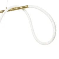 kelvo® GLOW KLV-101-0167 Κρεμαστό Φωτιστικό Οροφής LED 45W 4500lm 360° AC 220-240V IP20 Ρυθμιζόμενο Λευκό CCT με Χειριστήριο από 2700K έως 6000K Dimmable - Lumileds SMD Chip - Χρυσό Πλατίνα - Μ180 x Π30 x Υ40cm - 3 Χρόνια Εγγύηση