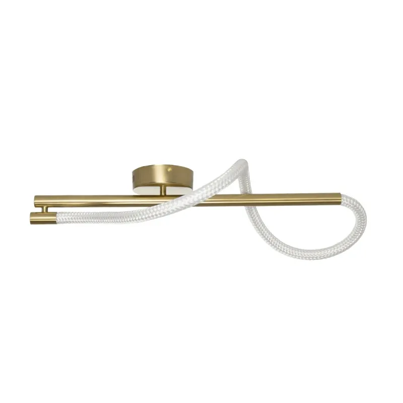 kelvo® GLOW KLV-101-0168-V2 Φωτιστικό Οροφής LED 24W 2400lm 360° AC 220-240V IP20 Ρυθμιζόμενο Λευκό CCT με On/Off 2700K/4500K/6000K - Lumileds SMD Chip - Χρυσό Πλατίνα - Μ30 x Π15 x Υ70cm - 3 Χρόνια Εγγύηση