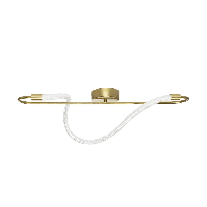 kelvo® GLOW KLV-101-0169-V2 Φωτιστικό Οροφής LED 18W 1800lm 360° AC 220-240V IP20 Ρυθμιζόμενο Λευκό CCT με On/Off 2700K/4500K/6000K - Lumileds SMD Chip - Χρυσό Πλατίνα - Μ30 x Π15 x Υ70cm - 3 Χρόνια Εγγύηση