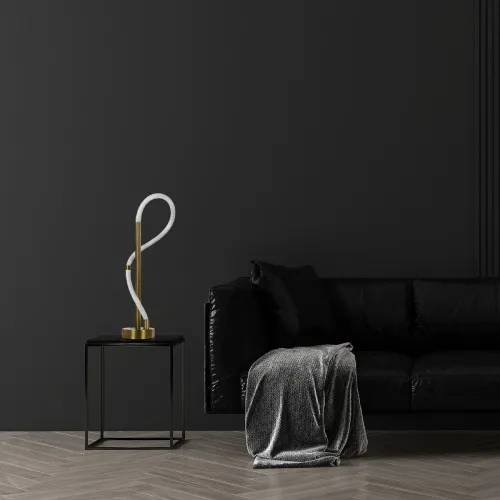 kelvo® GLOW KLV-101-0172 Επιτραπέζιο Φωτιστικό Πορτατίφ LED 18W 1800lm 360° AC 220-240V IP20 Ρυθμιζόμενο Λευκό CCT με Αφή 2700K/4500K/6000K Dimmable - Lumileds SMD Chip - Χρυσό Πλατίνα - Μ30 x Π30 x Υ60cm - 3 Χρόνια Εγγύηση