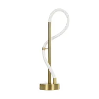 kelvo® GLOW KLV-101-0172 Επιτραπέζιο Φωτιστικό Πορτατίφ LED 18W 1800lm 360° AC 220-240V IP20 Ρυθμιζόμενο Λευκό CCT με Αφή 2700K/4500K/6000K Dimmable - Lumileds SMD Chip - Χρυσό Πλατίνα - Μ30 x Π30 x Υ60cm - 3 Χρόνια Εγγύηση