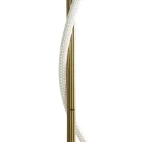 kelvo® GLOW KLV-101-0173 Επιδαπέδιο Φωτιστικό LED 30W 3000lm 360° AC 220-240V IP20 Ρυθμιζόμενο Λευκό CCT με Αφή 2700K/4500K/6000K Dimmable - Lumileds SMD Chip - Χρυσό Πλατίνα - Μ45 x Π45 x Υ160cm - 3 Χρόνια Εγγύηση