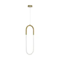 kelvo® GLOW KLV-101-0176 Κρεμαστό Φωτιστικό Οροφής LED 18W 1800lm 360° AC 220-240V IP20 Ρυθμιζόμενο Λευκό CCT με On/Off 2700K/4500K/6000K - Lumileds SMD Chip - Χρυσό Πλατίνα - Μ20 x Π2.5 x Υ60cm - 3 Χρόνια Εγγύηση
