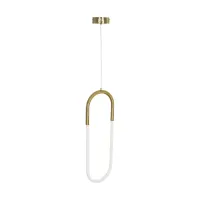 kelvo® GLOW KLV-101-0176 Κρεμαστό Φωτιστικό Οροφής LED 18W 1800lm 360° AC 220-240V IP20 Ρυθμιζόμενο Λευκό CCT με On/Off 2700K/4500K/6000K - Lumileds SMD Chip - Χρυσό Πλατίνα - Μ20 x Π2.5 x Υ60cm - 3 Χρόνια Εγγύηση