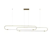 kelvo® GLOW KLV-101-0178 Κρεμαστό Φωτιστικό Οροφής LED 28W 2800lm 360° AC 220-240V IP20 Ρυθμιζόμενο Λευκό CCT με Χειριστήριο από 2700K έως 6000K Dimmable - Lumileds SMD Chip - Χρυσό Πλατίνα - Μ167 x Π7 x Υ24cm - 3 Χρόνια Εγγύηση