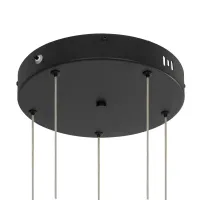 kelvo® LEXAGON KLV-101-0179 Κρεμαστό Φωτιστικό Οροφής LED 120W 12000lm 200° AC 220-240V IP20 Ρυθμιζόμενο Λευκό CCT με Χειριστήριο από 2700K έως 6000K Dimmable - Lumileds SMD Chip - Μαύρο Ματ - Μ110 x Π90 x Υ110cm - 3 Χρόνια Εγγύηση