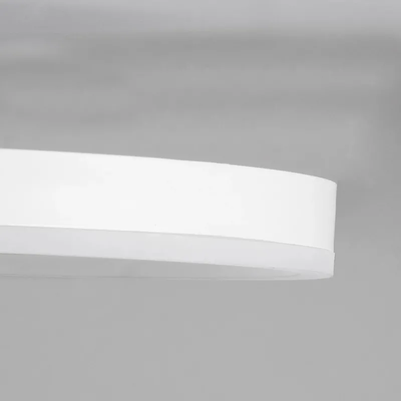 kelvo® VENOM KLV-101-0182 Φωτιστικό Οροφής LED 45W 4500lm 360° AC 220-240V IP20 Ρυθμιζόμενο Λευκό CCT με Χειριστήριο από 2700K έως 6000K Dimmable - Lumileds SMD Chip - Λευκό Ματ - Μ60 x Π40 x Υ7.5cm - 3 Χρόνια Εγγύηση