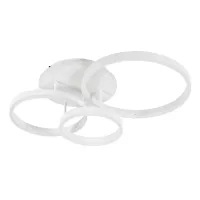 kelvo® VENOM KLV-101-0185 Φωτιστικό Οροφής LED 100W 10000lm 360° AC 220-240V IP20 Ρυθμιζόμενο Λευκό CCT με Χειριστήριο από 2700K έως 6000K Dimmable - Lumileds SMD Chip - Λευκό Ματ - Μ70 x Π40 x Υ16cm - 3 Χρόνια Εγγύηση