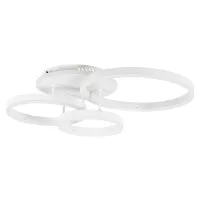 kelvo® VENOM KLV-101-0185 Φωτιστικό Οροφής LED 100W 10000lm 360° AC 220-240V IP20 Ρυθμιζόμενο Λευκό CCT με Χειριστήριο από 2700K έως 6000K Dimmable - Lumileds SMD Chip - Λευκό Ματ - Μ70 x Π40 x Υ16cm - 3 Χρόνια Εγγύηση