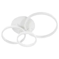 kelvo® VENOM KLV-101-0185 Φωτιστικό Οροφής LED 100W 10000lm 360° AC 220-240V IP20 Ρυθμιζόμενο Λευκό CCT με Χειριστήριο από 2700K έως 6000K Dimmable - Lumileds SMD Chip - Λευκό Ματ - Μ70 x Π40 x Υ16cm - 3 Χρόνια Εγγύηση
