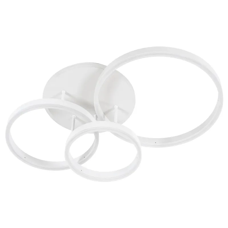 kelvo® VENOM KLV-101-0185 Φωτιστικό Οροφής LED 100W 10000lm 360° AC 220-240V IP20 Ρυθμιζόμενο Λευκό CCT με Χειριστήριο από 2700K έως 6000K Dimmable - Lumileds SMD Chip - Λευκό Ματ - Μ70 x Π40 x Υ16cm - 3 Χρόνια Εγγύηση