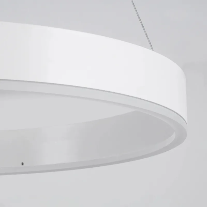 kelvo® VENOM KLV-101-0191 Κρεμαστό Φωτιστικό Οροφής LED 67W 6700lm 120° AC 220-240V IP20 Ρυθμιζόμενο Λευκό CCT με Χειριστήριο από 2700K έως 6000K Dimmable - Lumileds SMD Chip - Λευκό Ματ - Μ80 x Π80 x Υ6.5cm - 3 Χρόνια Εγγύηση