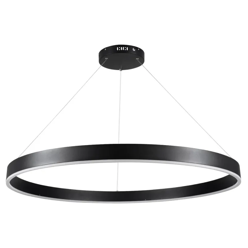 kelvo® VENOM KLV-101-0193 Κρεμαστό Φωτιστικό Οροφής LED 75W 7500lm 120° AC 220-240V IP20 Ρυθμιζόμενο Λευκό CCT με Χειριστήριο από 2700K έως 6000K Dimmable - Lumileds SMD Chip - Μαύρο Ματ - Μ100 x Π100 x Υ6.5cm - 3 Χρόνια Εγγύηση