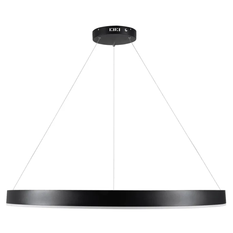 kelvo® VENOM KLV-101-0193 Κρεμαστό Φωτιστικό Οροφής LED 75W 7500lm 120° AC 220-240V IP20 Ρυθμιζόμενο Λευκό CCT με Χειριστήριο από 2700K έως 6000K Dimmable - Lumileds SMD Chip - Μαύρο Ματ - Μ100 x Π100 x Υ6.5cm - 3 Χρόνια Εγγύηση