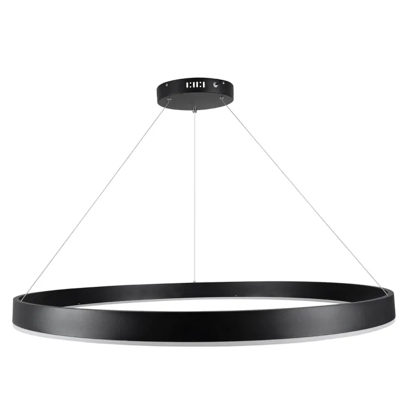 kelvo® VENOM KLV-101-0193 Κρεμαστό Φωτιστικό Οροφής LED 75W 7500lm 120° AC 220-240V IP20 Ρυθμιζόμενο Λευκό CCT με Χειριστήριο από 2700K έως 6000K Dimmable - Lumileds SMD Chip - Μαύρο Ματ - Μ100 x Π100 x Υ6.5cm - 3 Χρόνια Εγγύηση