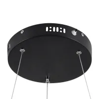 kelvo® VENOM KLV-101-0193 Κρεμαστό Φωτιστικό Οροφής LED 75W 7500lm 120° AC 220-240V IP20 Ρυθμιζόμενο Λευκό CCT με Χειριστήριο από 2700K έως 6000K Dimmable - Lumileds SMD Chip - Μαύρο Ματ - Μ100 x Π100 x Υ6.5cm - 3 Χρόνια Εγγύηση