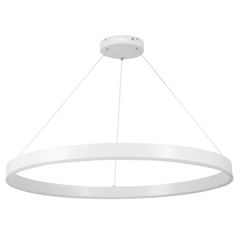 kelvo® VENOM KLV-101-0194 Κρεμαστό Φωτιστικό Οροφής LED 75W 7500lm 120° AC 220-240V IP20 Ρυθμιζόμενο Λευκό CCT με Χειριστήριο από 2700K έως 6000K Dimmable - Lumileds SMD Chip - Λευκό Ματ - Μ100 x Π100 x Υ6.5cm - 3 Χρόνια Εγγύηση