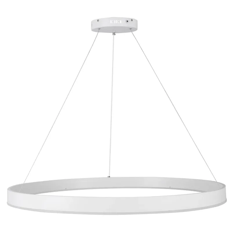 kelvo® VENOM KLV-101-0194 Κρεμαστό Φωτιστικό Οροφής LED 75W 7500lm 120° AC 220-240V IP20 Ρυθμιζόμενο Λευκό CCT με Χειριστήριο από 2700K έως 6000K Dimmable - Lumileds SMD Chip - Λευκό Ματ - Μ100 x Π100 x Υ6.5cm - 3 Χρόνια Εγγύηση