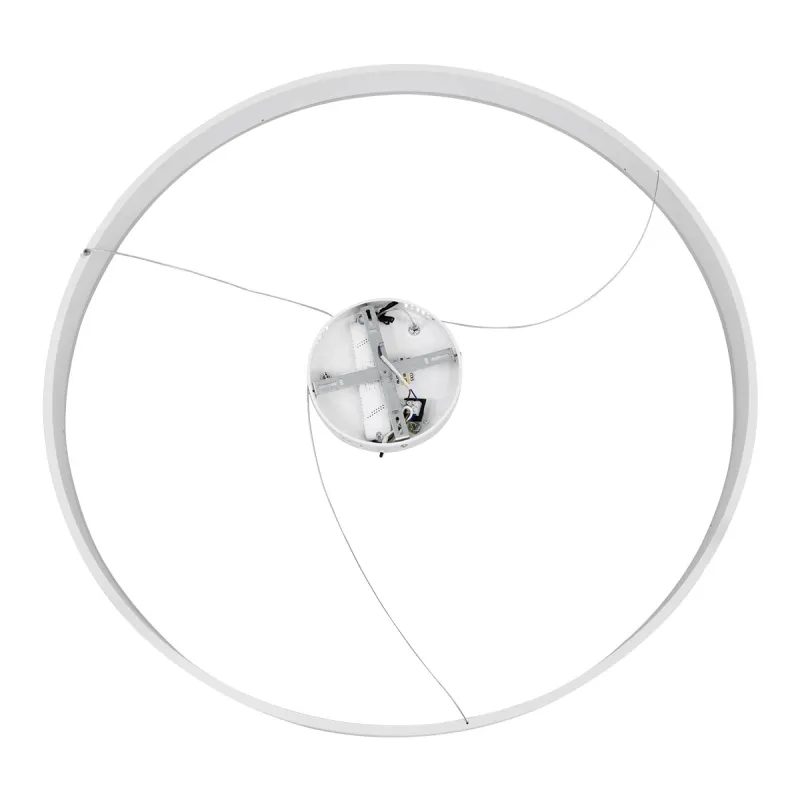 kelvo® VENOM KLV-101-0194 Κρεμαστό Φωτιστικό Οροφής LED 75W 7500lm 120° AC 220-240V IP20 Ρυθμιζόμενο Λευκό CCT με Χειριστήριο από 2700K έως 6000K Dimmable - Lumileds SMD Chip - Λευκό Ματ - Μ100 x Π100 x Υ6.5cm - 3 Χρόνια Εγγύηση