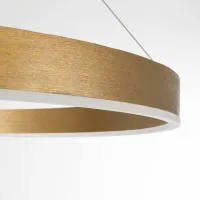 kelvo® VENOM KLV-101-0195 Κρεμαστό Φωτιστικό Οροφής LED 75W 7500lm 120° AC 220-240V IP20 Ρυθμιζόμενο Λευκό CCT με Χειριστήριο από 2700K έως 6000K Dimmable - Lumileds SMD Chip - Χρυσό Πλατίνα - Μ100 x Π100 x Υ6.5cm - 3 Χρόνια Εγγύηση