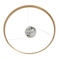 kelvo® VENOM KLV-101-0195 Κρεμαστό Φωτιστικό Οροφής LED 75W 7500lm 120° AC 220-240V IP20 Ρυθμιζόμενο Λευκό CCT με Χειριστήριο από 2700K έως 6000K Dimmable - Lumileds SMD Chip - Χρυσό Πλατίνα - Μ100 x Π100 x Υ6.5cm - 3 Χρόνια Εγγύηση