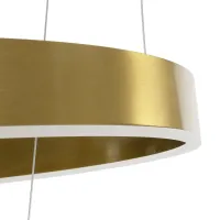 kelvo® VENOM KLV-101-0198-V2 Κρεμαστό Φωτιστικό Οροφής LED 75W 7500lm 120° AC 220-240V IP20 Ρυθμιζόμενο Λευκό CCT με Χειριστήριο από 2700K έως 6000K Dimmable - Lumileds SMD Chip - Χρυσό Πλατίνα - Μ60 x Π60 x Υ40cm - 3 Χρόνια Εγγύηση