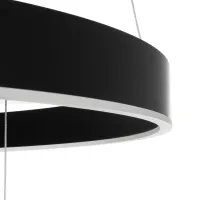 kelvo® VENOM KLV-101-0199 Κρεμαστό Φωτιστικό Οροφής LED 120W 12000lm 120° AC 220-240V IP20 Ρυθμιζόμενο Λευκό CCT με Χειριστήριο από 2700K έως 6000K Dimmable - Lumileds SMD Chip - Μαύρο Ματ - Μ80 x Π80 x Υ80cm - 3 Χρόνια Εγγύηση