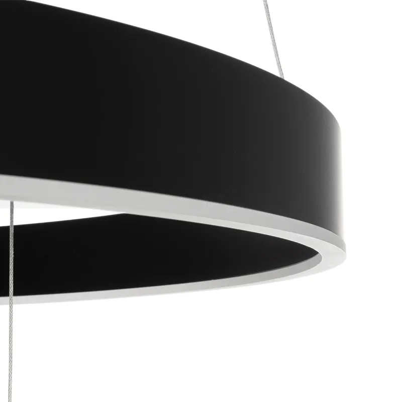kelvo® VENOM KLV-101-0199 Κρεμαστό Φωτιστικό Οροφής LED 120W 12000lm 120° AC 220-240V IP20 Ρυθμιζόμενο Λευκό CCT με Χειριστήριο από 2700K έως 6000K Dimmable - Lumileds SMD Chip - Μαύρο Ματ - Μ80 x Π80 x Υ80cm - 3 Χρόνια Εγγύηση