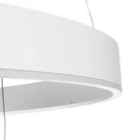 kelvo® VENOM KLV-101-0200 Κρεμαστό Φωτιστικό Οροφής LED 120W 12000lm 120° AC 220-240V IP20 Ρυθμιζόμενο Λευκό CCT με Χειριστήριο από 2700K έως 6000K Dimmable - Lumileds SMD Chip - Λευκό Ματ - Μ80 x Π80 x Υ80cm - 3 Χρόνια Εγγύηση
