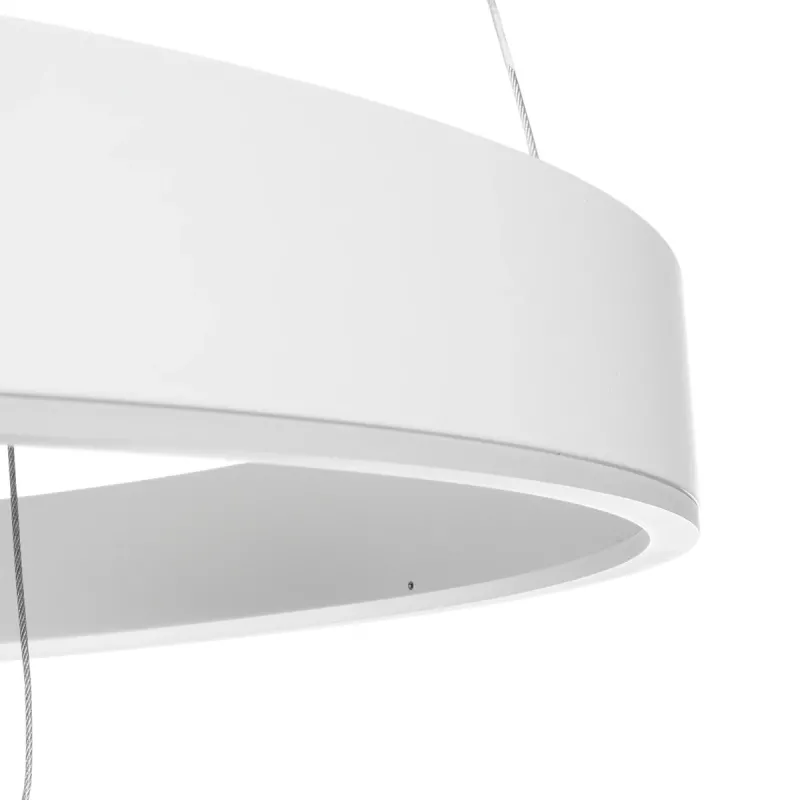 kelvo® VENOM KLV-101-0200 Κρεμαστό Φωτιστικό Οροφής LED 120W 12000lm 120° AC 220-240V IP20 Ρυθμιζόμενο Λευκό CCT με Χειριστήριο από 2700K έως 6000K Dimmable - Lumileds SMD Chip - Λευκό Ματ - Μ80 x Π80 x Υ80cm - 3 Χρόνια Εγγύηση