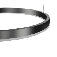 kelvo® VENOM KLV-101-0202 Κρεμαστό Φωτιστικό Οροφής LED 150W 15000lm 120° AC 220-240V IP20 Ρυθμιζόμενο Λευκό CCT με Χειριστήριο από 2700K έως 6000K Dimmable - Lumileds SMD Chip - Μαύρο Ματ - Μ150 x Π90 x Υ60cm - 3 Χρόνια Εγγύηση
