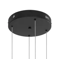 kelvo® VENOM KLV-101-0202 Κρεμαστό Φωτιστικό Οροφής LED 150W 15000lm 120° AC 220-240V IP20 Ρυθμιζόμενο Λευκό CCT με Χειριστήριο από 2700K έως 6000K Dimmable - Lumileds SMD Chip - Μαύρο Ματ - Μ150 x Π90 x Υ60cm - 3 Χρόνια Εγγύηση