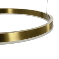 kelvo® VENOM KLV-101-0204 Κρεμαστό Φωτιστικό Οροφής LED 150W 15000lm 120° AC 220-240V IP20 Ρυθμιζόμενο Λευκό CCT με Χειριστήριο από 2700K έως 6000K Dimmable - Lumileds SMD Chip - Χρυσό Πλατίνα - Μ150 x Π90 x Υ60cm - 3 Χρόνια Εγγύηση