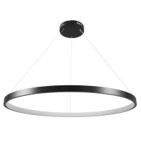 kelvo® NEMESIS KLV-101-0214 Κρεμαστό Φωτιστικό Οροφής LED 75W 7500lm 180° AC 220-240V IP20 Ρυθμιζόμενο Λευκό CCT με Χειριστήριο από 2700K έως 6000K Dimmable - Lumileds SMD Chip - Μαύρο Ματ - Μ100 x Π100 x Υ4cm - 3 Χρόνια Εγγύηση