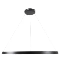 kelvo® NEMESIS KLV-101-0214 Κρεμαστό Φωτιστικό Οροφής LED 75W 7500lm 180° AC 220-240V IP20 Ρυθμιζόμενο Λευκό CCT με Χειριστήριο από 2700K έως 6000K Dimmable - Lumileds SMD Chip - Μαύρο Ματ - Μ100 x Π100 x Υ4cm - 3 Χρόνια Εγγύηση