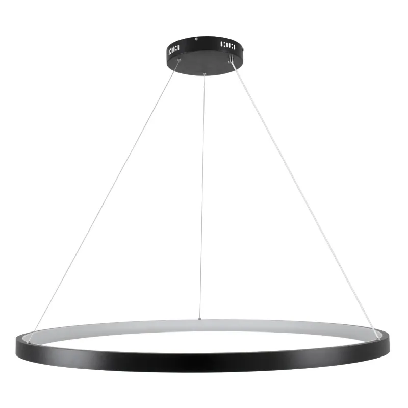 kelvo® NEMESIS KLV-101-0214 Κρεμαστό Φωτιστικό Οροφής LED 75W 7500lm 180° AC 220-240V IP20 Ρυθμιζόμενο Λευκό CCT με Χειριστήριο από 2700K έως 6000K Dimmable - Lumileds SMD Chip - Μαύρο Ματ - Μ100 x Π100 x Υ4cm - 3 Χρόνια Εγγύηση