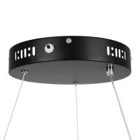kelvo® NEMESIS KLV-101-0214 Κρεμαστό Φωτιστικό Οροφής LED 75W 7500lm 180° AC 220-240V IP20 Ρυθμιζόμενο Λευκό CCT με Χειριστήριο από 2700K έως 6000K Dimmable - Lumileds SMD Chip - Μαύρο Ματ - Μ100 x Π100 x Υ4cm - 3 Χρόνια Εγγύηση