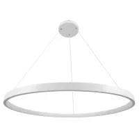 kelvo® NEMESIS KLV-101-0215 Κρεμαστό Φωτιστικό Οροφής LED 75W 7500lm 180° AC 220-240V IP20 Ρυθμιζόμενο Λευκό CCT με Χειριστήριο από 2700K έως 6000K Dimmable - Lumileds SMD Chip - Λευκό Ματ - Μ100 x Π100 x Υ4cm - 3 Χρόνια Εγγύηση