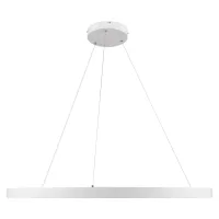 kelvo® NEMESIS KLV-101-0215 Κρεμαστό Φωτιστικό Οροφής LED 75W 7500lm 180° AC 220-240V IP20 Ρυθμιζόμενο Λευκό CCT με Χειριστήριο από 2700K έως 6000K Dimmable - Lumileds SMD Chip - Λευκό Ματ - Μ100 x Π100 x Υ4cm - 3 Χρόνια Εγγύηση