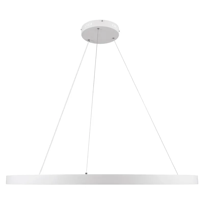 kelvo® NEMESIS KLV-101-0215 Κρεμαστό Φωτιστικό Οροφής LED 75W 7500lm 180° AC 220-240V IP20 Ρυθμιζόμενο Λευκό CCT με Χειριστήριο από 2700K έως 6000K Dimmable - Lumileds SMD Chip - Λευκό Ματ - Μ100 x Π100 x Υ4cm - 3 Χρόνια Εγγύηση