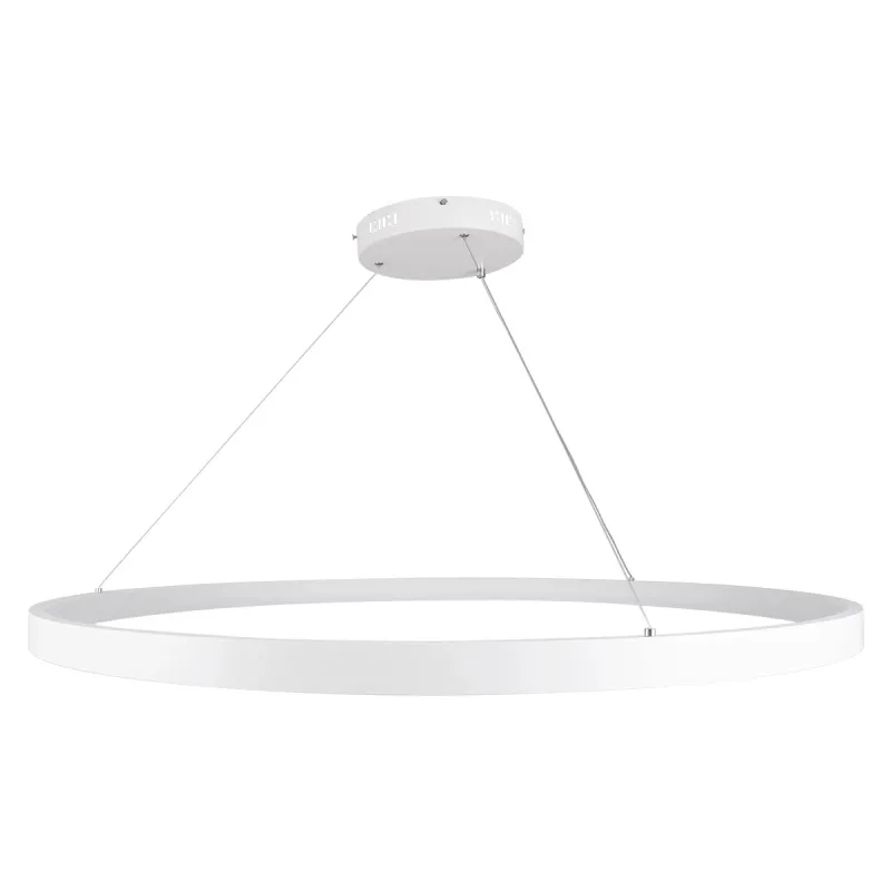 kelvo® NEMESIS KLV-101-0215 Κρεμαστό Φωτιστικό Οροφής LED 75W 7500lm 180° AC 220-240V IP20 Ρυθμιζόμενο Λευκό CCT με Χειριστήριο από 2700K έως 6000K Dimmable - Lumileds SMD Chip - Λευκό Ματ - Μ100 x Π100 x Υ4cm - 3 Χρόνια Εγγύηση