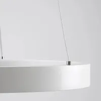 kelvo® NEMESIS KLV-101-0215 Κρεμαστό Φωτιστικό Οροφής LED 75W 7500lm 180° AC 220-240V IP20 Ρυθμιζόμενο Λευκό CCT με Χειριστήριο από 2700K έως 6000K Dimmable - Lumileds SMD Chip - Λευκό Ματ - Μ100 x Π100 x Υ4cm - 3 Χρόνια Εγγύηση